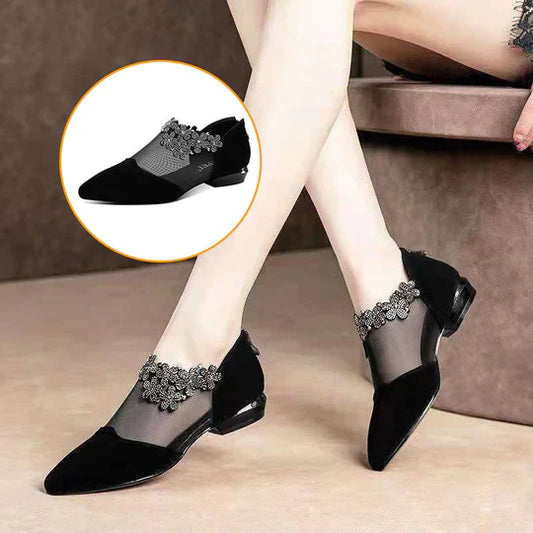 Isa | Elegante hakken met strasssteentjes voor een sprankelende look