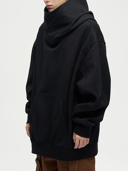 Chris | Oversized Hoodie met Turtle Neck en Fleece voor Vrijetijdskleding