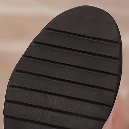 Anne - Preppy Dames Wintermode Laarzen, Slip-On, Warme Voering, Strik & Pompon Details