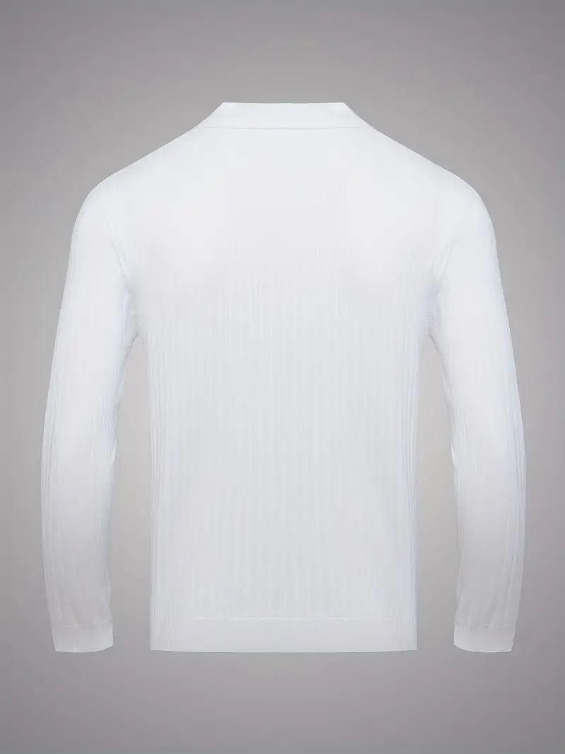 Daniel | Chic V-Hals Pullover met Stretch voor Herfst en Winter