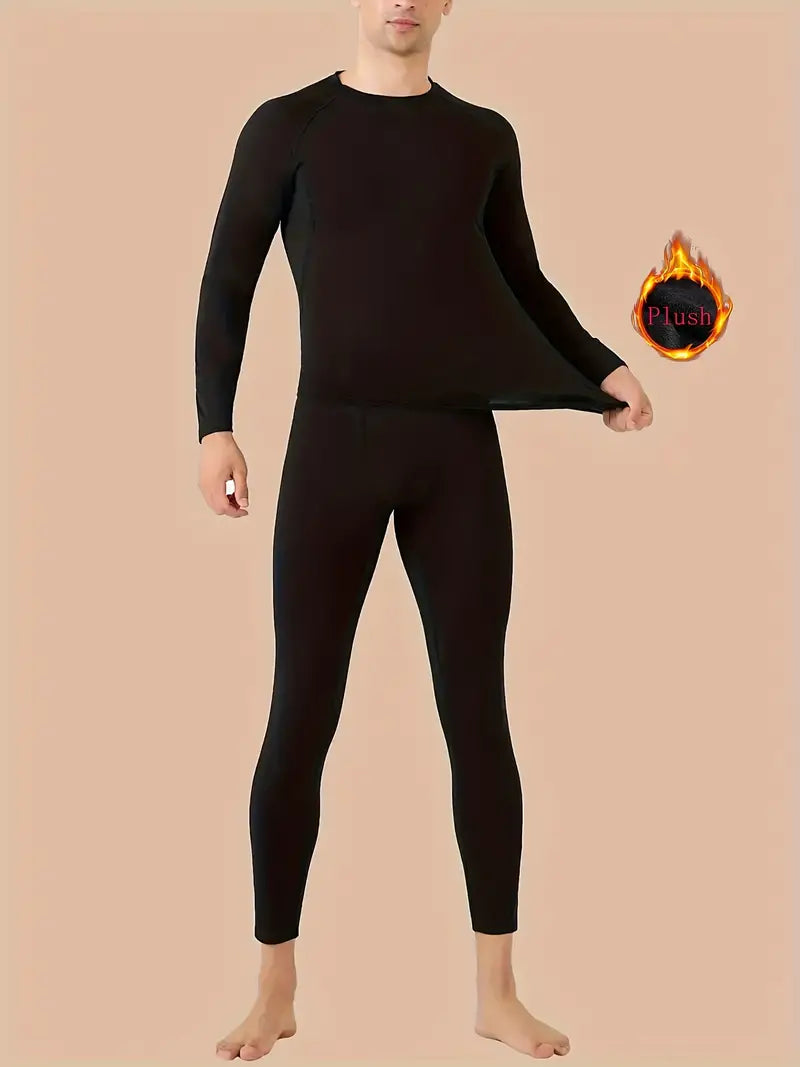 Lars | Warm Fleece Compressieshirt & Stretch Leggings voor Koude Dagen