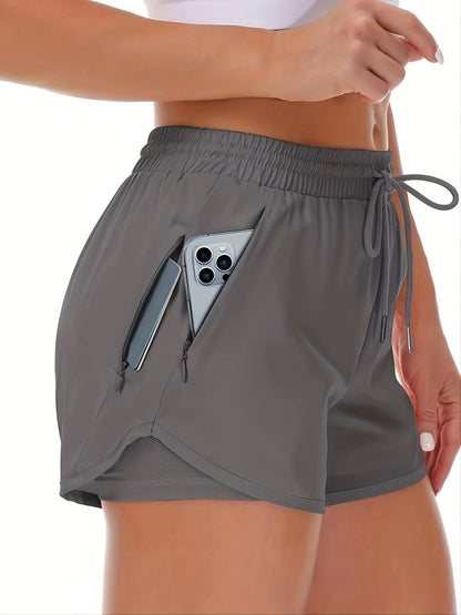 Linde | 2-in-1 Sportshorts met Zakken voor Hardlopen en Fitness