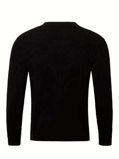 Daniel | Chic V-Hals Pullover met Stretch voor Herfst en Winter