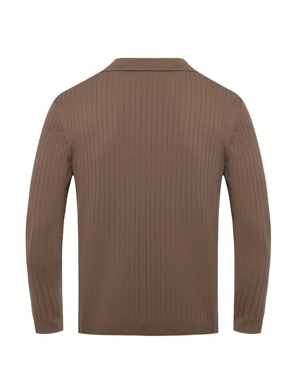 Daniel | Chic V-Hals Pullover met Stretch voor Herfst en Winter