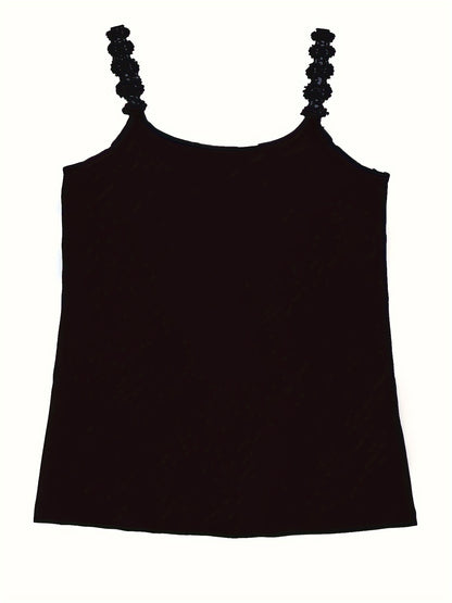 Elena | Luchtig Zomerhemd met Kanten Bandjes