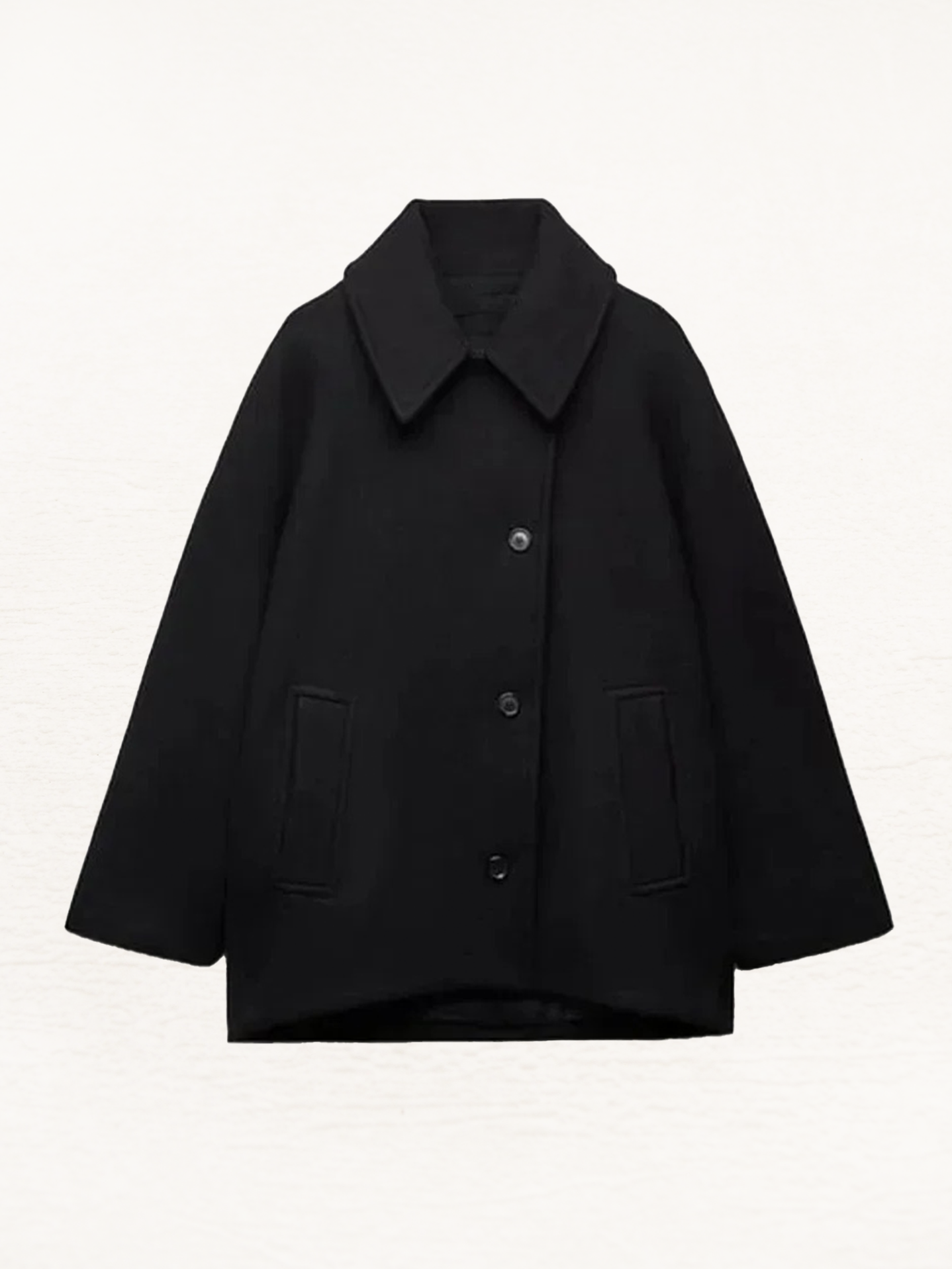 Camilla Gewatteerde Winterjas Dames | Herfstjas Met Knopen Vrouwen | Wollen Jas Zwart/Bruin