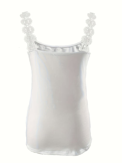 Elena | Luchtig Zomerhemd met Kanten Bandjes