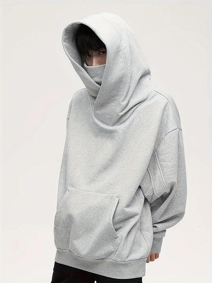 Chris | Oversized Hoodie met Turtle Neck en Fleece voor Vrijetijdskleding