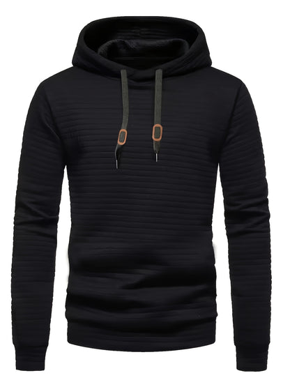 Daniel | Wafelstructuur Hoodie met Capuchon voor Herfst en Winter