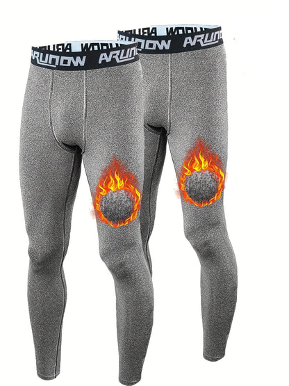 Arjan | 2-Pack Thermische Fleece-Leggings voor Heren – Warm en Comfortabel Twee-Delige Set